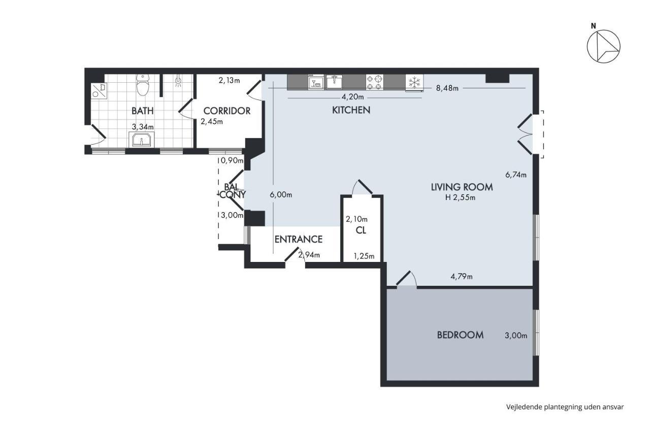 Sanders Monarch - Charming One-Bedroom Apartment With Two Balconies Copenhaga Exterior foto